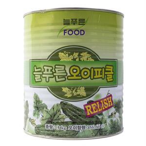 다진피클(3kg) 늘푸른-식자재 가정용 양념피클 음식점 샌드위치 렐리쉬 대용량 핫도