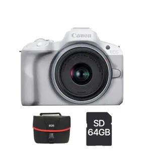 캐논 EOS R50+18-45mm+SD 64GB+2335 카메라가방 (화이트색상) ok
