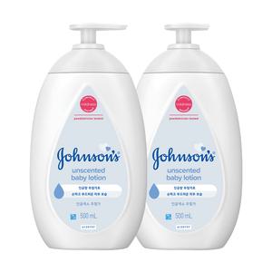 존슨즈 프레그런스 프리 베이비 화이트 로션 500ml 2개 피부보습