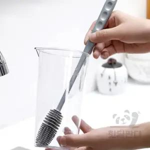 핫딜판다 텀블러솔 젖병솔 물병닦는긴솔 병닦는세척솔 젖병청소