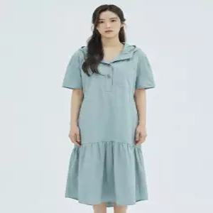 [24쿠폰] 후드넥 반팔 원피스_VB35OPMD04Z