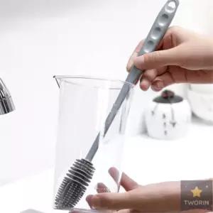 투린샵 실리콘 물병세척솔 물병청소솔