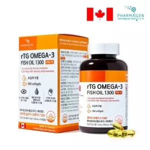 파마젠 오메가3 혈행개선 기억력개선 1300mg x 180캡슐 rTG 알티지