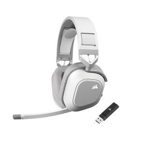 HS80 MAX 무선 2.4GHz 블루투스 게이밍 헤드셋 u2013 저지연, 돌비 애트모스, 소나웍스 사운드ID, 방송 마이크, 고배터리 수명 PC, Mac, , 모바일 화이트