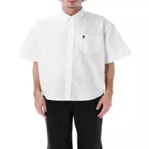 26SS 아미 반팔 셔츠 HSH823CO0031168 WHITE DOM