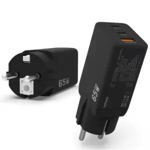 65W 접지 3포트 멀티 초고속충전기 핸드폰 노트북 충전 지원 IPD-653G