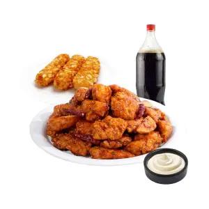 [60계치킨] 참지마라순살&포테이토치즈스틱&콜라1.25L