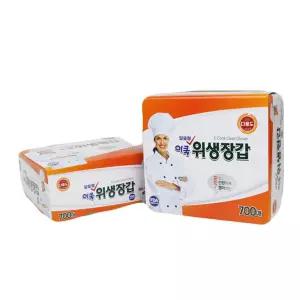이쿡 알뜰형 다용도 위생장갑 700매 일회용 비닐 장갑 비닐장갑 위생장갑 주방용