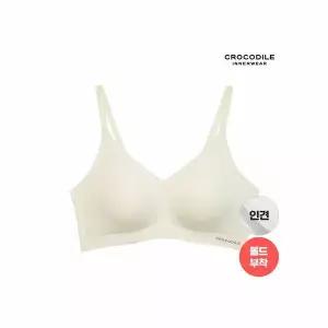 [하프클럽/크로커다일 이너웨어]라이크라 인견쉘론 몰드부착 더블스트랩 감탄브라 1종 CDWB