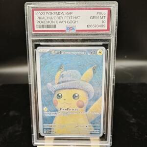 피카츄 X 반 고흐   PTCG 수집 카드 PSA 등급  그레이 펠트  SVP En 085 Gem Mt 10 수집가용