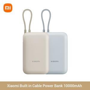 샤오미 내장 케이블 보조배터리 10000mAh 22.5W P15ZM 타입-C 양방향 고속 충전 미 파워뱅크 휴대용 아이폰