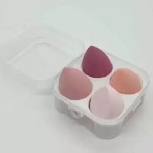 복숭아 에그퍼프 화장퍼프 메이크업스펀지 쿠션퍼프 물방울 4종 세트