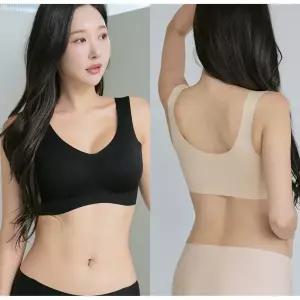 여성 노와이어 패드 일체형 편한 심리스 브라 2P ( S~4XL, 빅사이즈 )