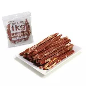 테비 사사미 1kg 오리가슴살과 대구스틱 애견사료 강아지부드러운간식 오리가슴살