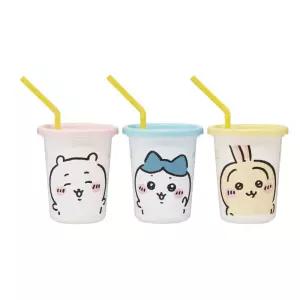 도도한데일리 스케이터 물병 치이카와 스트로 텀블러 3종 세트 320ML 뚜껑있는컵