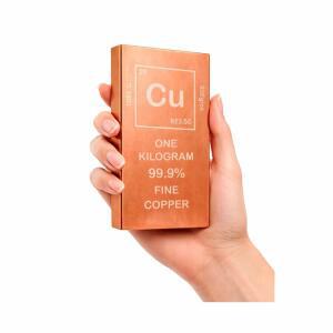순수 구리괴 1kg (2.2파운드) 99.9% 순구리 금속 주괴, 투자용 중구리 블록, 책상용 문진, 선물용, 바스투 및 풍수 장식품, 수집품
