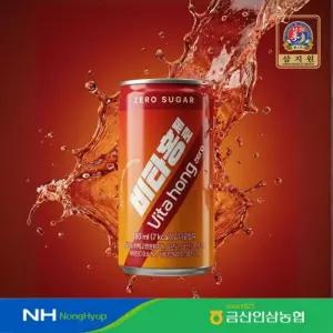 (금산인삼농협 삼지원) 비타홍제로 180ml x 30캔 제로밸런스 에너지드링크