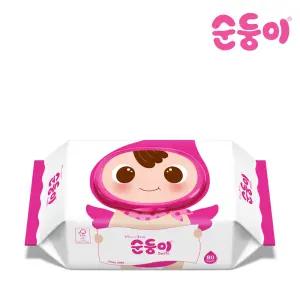 [순둥이] 순한 아기 물티슈 / 베이직 80매 10팩
