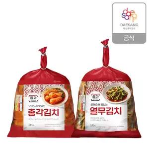[종가집]종가 총각김치2.3kg+열무김치2.5kg
