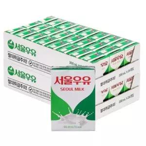 [셀러허브]서울우유 멸 균우유 200ml 24입+24입 (2박스) (S46344799)