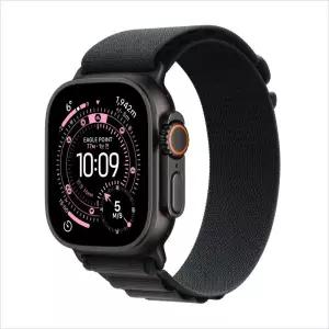 애플워치 울트라 3 셀룰러 49mm 블랙 티타늄 케이스 블랙 알파인 루프(L) MF0X4KH/A