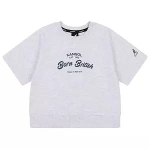 [캉골키즈](천안아산점)그래픽 숏 슬리브 스 셔츠 SA 0109 멜란지 그레이 (ASACMT01090MY)