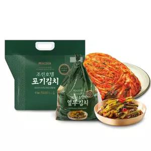(매장정품) 피코크 [피코크] 특제육수 조선호텔 포기김치 4kg열무김치 1.5kg 세트 232484
