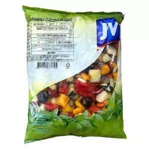 FROZEN 냉동 구운야채믹스 1kg /주키니호박 가지 양파 파프리카 가니쉬 토핑 샐러드 또띠아