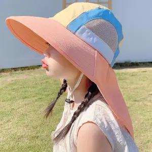 넓은챙 여름 어린이 햇빛 썬캡 1P 플랩캡 키즈 모자