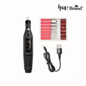 네일숍 비용 절감 전동 네일 그라인더 USB 충전식 손톱 관리기 큐티클 제거기