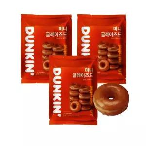 던킨 미니 글레이즈드 도넛 15g 9개입 x 3봉