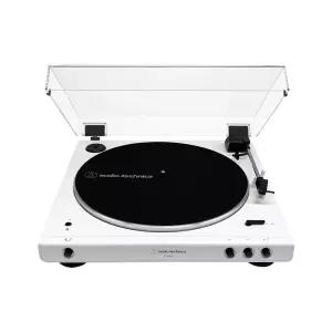 오디오테크니카 AT-LP60XBT WW 올 화이트 리미티드 에디션 자동 벨트 드라이브 무선 블루투스 턴테이블