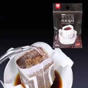 스터닝팩토리 B하니 NO드리퍼 핸드드립 커피필터 15매 핸드드리퍼 커피거름망 일회용품 커피여과지