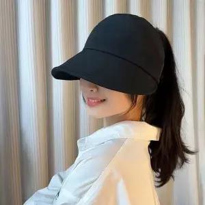 [하프클럽/셀럽하우스]여성썬캡 블랙 여름 여자 썬캡 골프 경량 등산모자 햇빛가리개모자