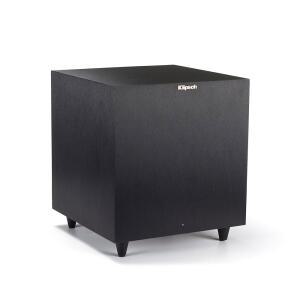 Klipsch 레퍼런스 R-8SW 서라운드 서브우퍼, 150와트 피크 파워(브러시드 블랙 바이닐, 8인치)