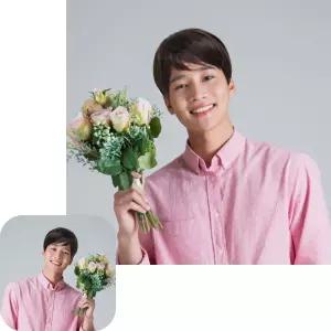 제이커 남자통가발 내츄럴 트렌드 커트머리 스타일링 남성 가발 데일리용
