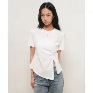 GENERALIDEA 숄더 패디드 트위스트 티셔츠 [WHITE] / GF2LTS523