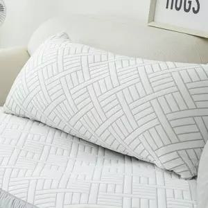 듀라론 3중직 냉감 바디필로우 커버 화이트 40X100cm