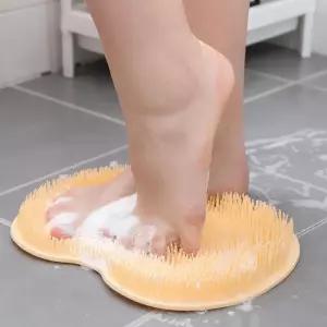 실리콘 풋브러쉬 5컬러 발세척매트 발각질관리 마사지 지압 욕실흡착 미끄럼방지 발클리너 등밀이