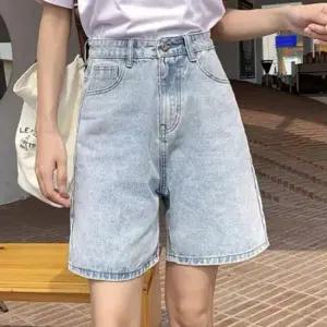 하이웨스트 청반바지 팬츠 여름 반바지 데님 버뮤다