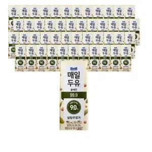 [셀러허브]매일두유 플레인 99.9 설탕무첨가 190ml x 48팩 (S47362829)
