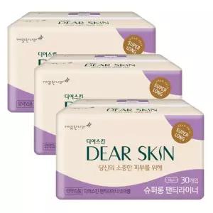 sh) 깨끗한나라 디어스킨 슈퍼롱라이너 30p 3팩