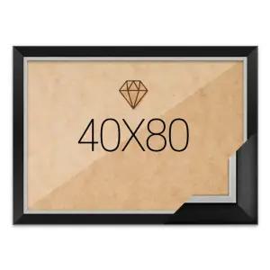 IKWCB09E2 40x80 고급형 모던블랙 전용 주문 보석 큐빅 비즈 액자 십자수