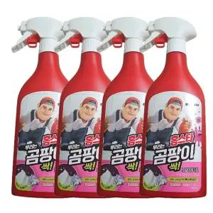 홈스타 맥스프레쉬 뿌리는 곰팡이 싹 곰팡이 제거제(락스 함유) 500ml 4개