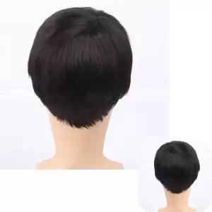 남성가발 자연스러운가발 중년 짧은머리 스타일링 전체가발 통가발