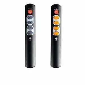 1PCS 범용 6 키 학습 원격 제어 큰 노란색 버튼 복사 적외선 IR 컨트롤러 TV 박스 STB HIFIAmplifier
