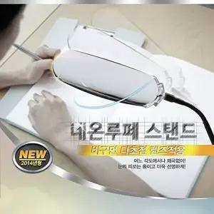 고품질 네온루페 비구면 다초점 확대경 스탠드형 네온루페 확대경 선물 W238327