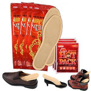 발뜨뜨 신발 발열깔창 50장+붙이는 핫팩 10장 구두 운동화 발바닥 핫팩 보온 방한 겨울 발팩