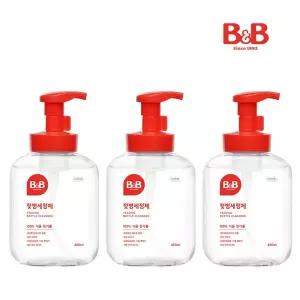 [비앤비]잔여물 걱정없는 젖병세정제 450ml (거품타입) x3개