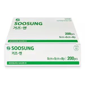 수성 거즈 5cmX5cm 8겹 200매